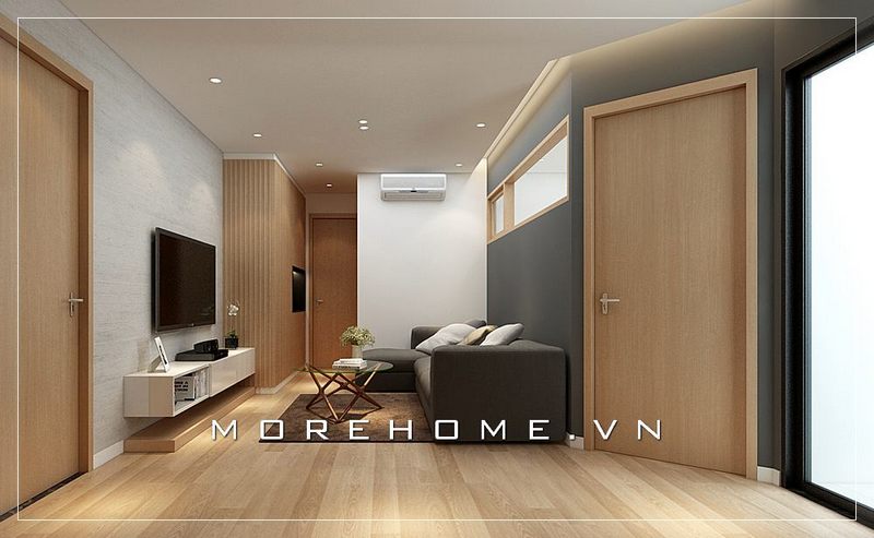 + 26 Ý tưởng phòng khách đẹp trong Thiết kế nội thất chung cư 94m2 tại Đà Nẵng
